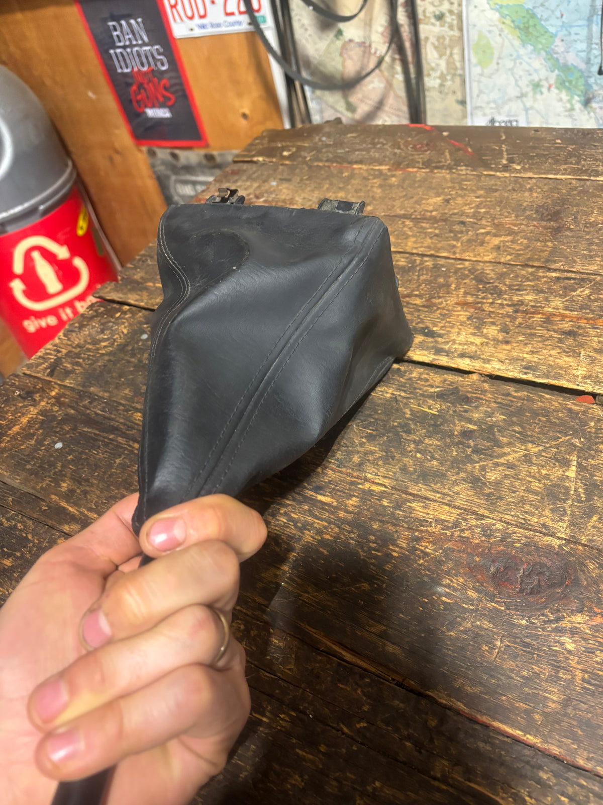 2003 - 2009 DODGE RAM CUMMINS G56 NV5600 6SPD SHIFTER KNOB AND BOOT NICE SHAPE