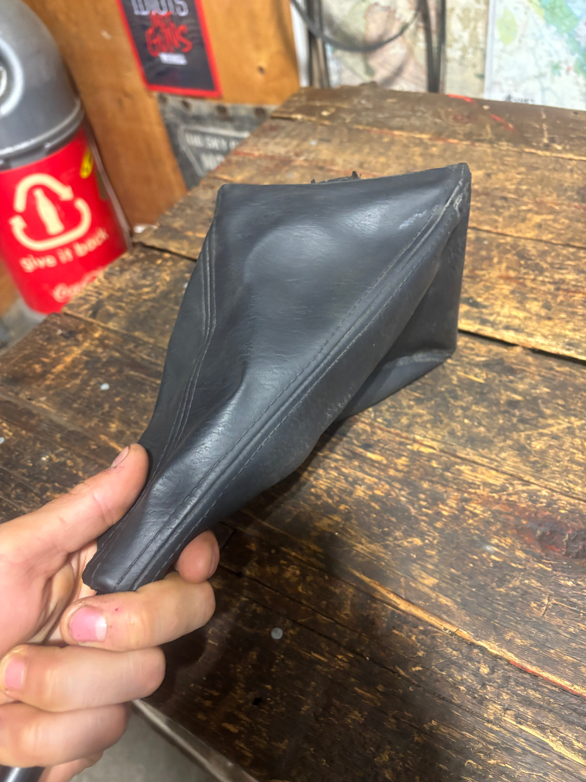 2003 - 2009 DODGE RAM CUMMINS G56 NV5600 6SPD SHIFTER KNOB AND BOOT NICE SHAPE