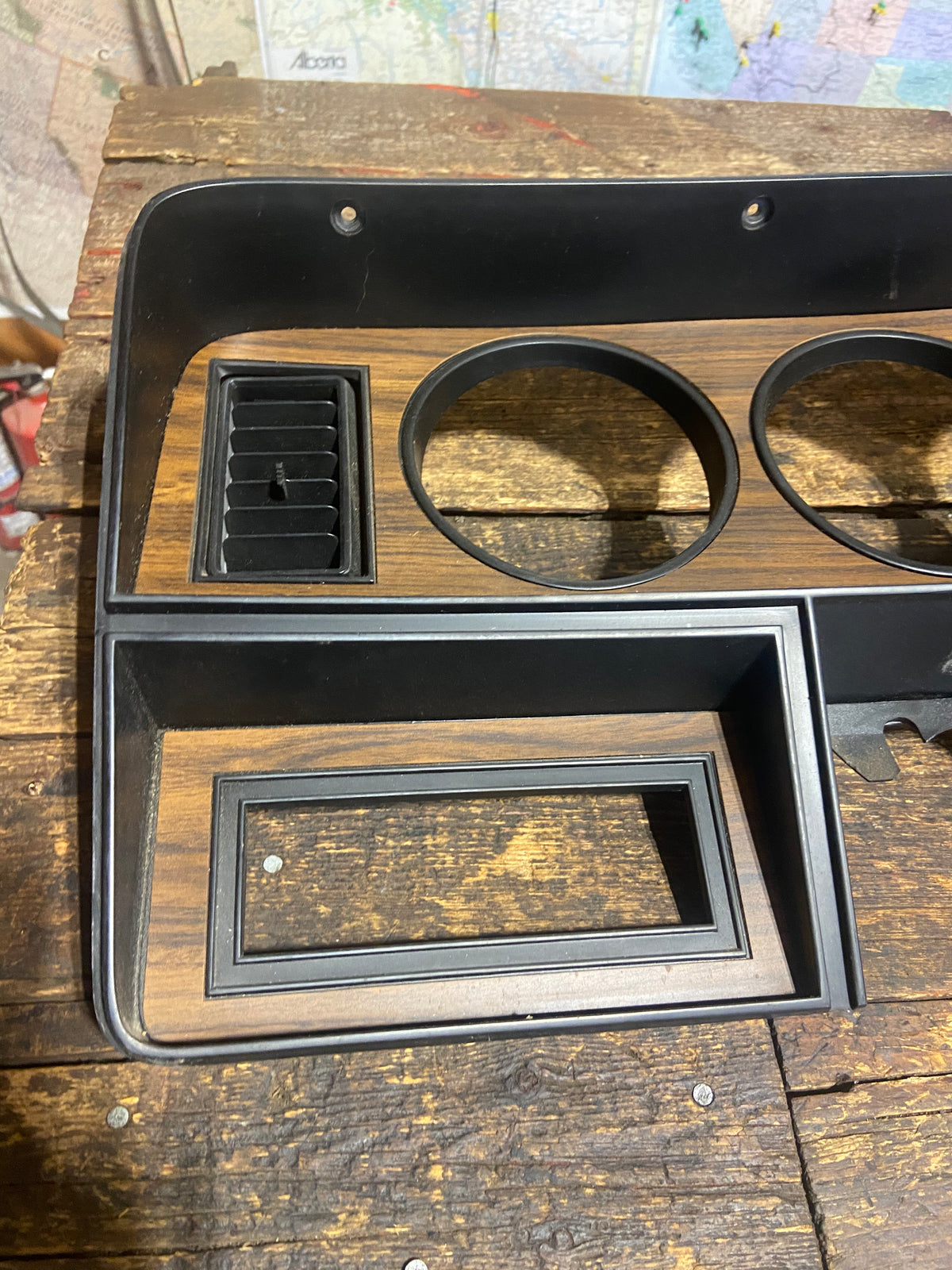 89-&#39;93 Dodge Ram 1st Gen Cummins Woodgrain Dash Bezel