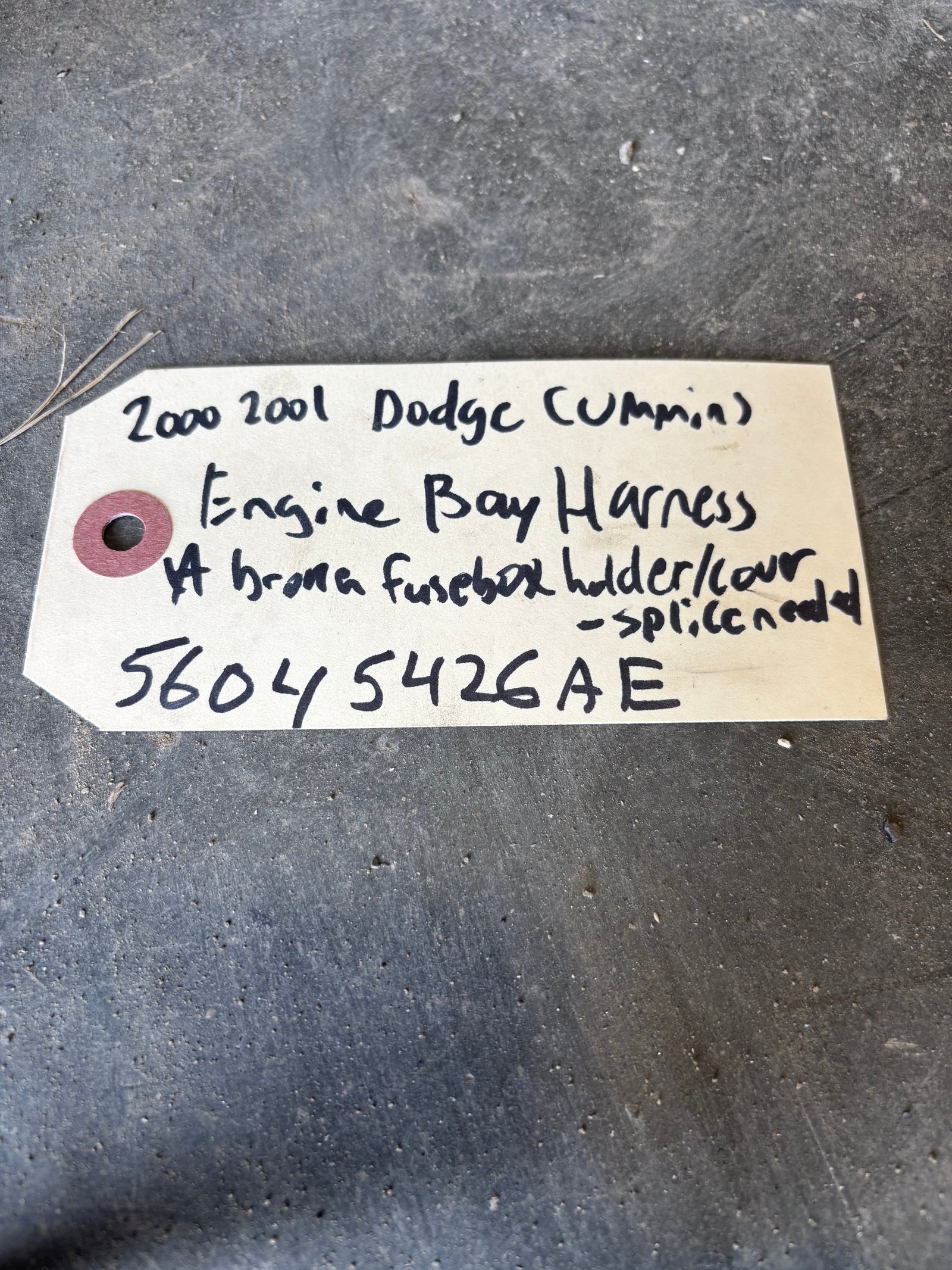 00 01 Dodge Ram Cummins Engine Bay Wiring Harness