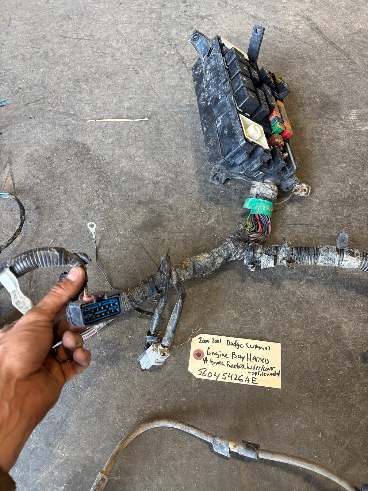 00 01 Dodge Ram Cummins Engine Bay Wiring Harness