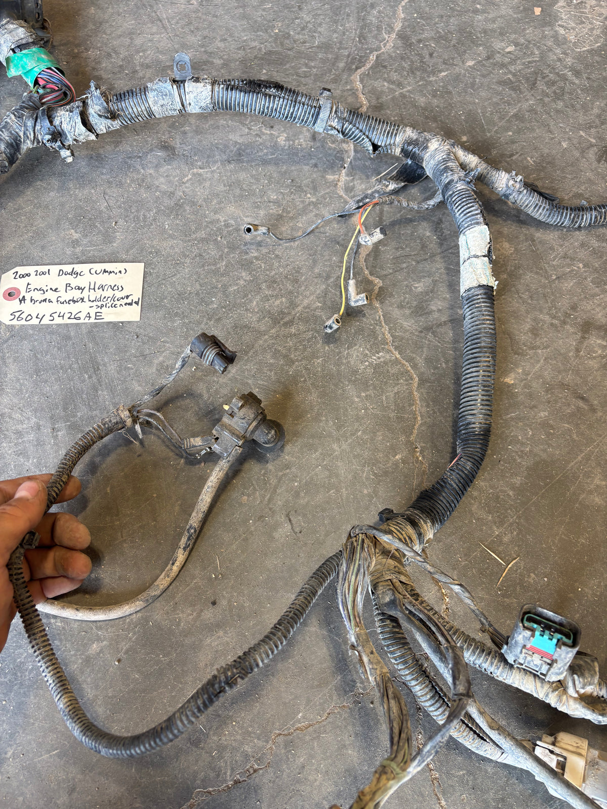 00 01 Dodge Ram Cummins Engine Bay Wiring Harness