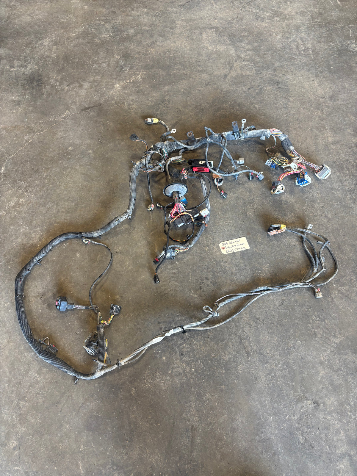 2008 DODGE RAM 1500 2500 GAS ENGINE BAY WIRING HARNESS 68035298ac