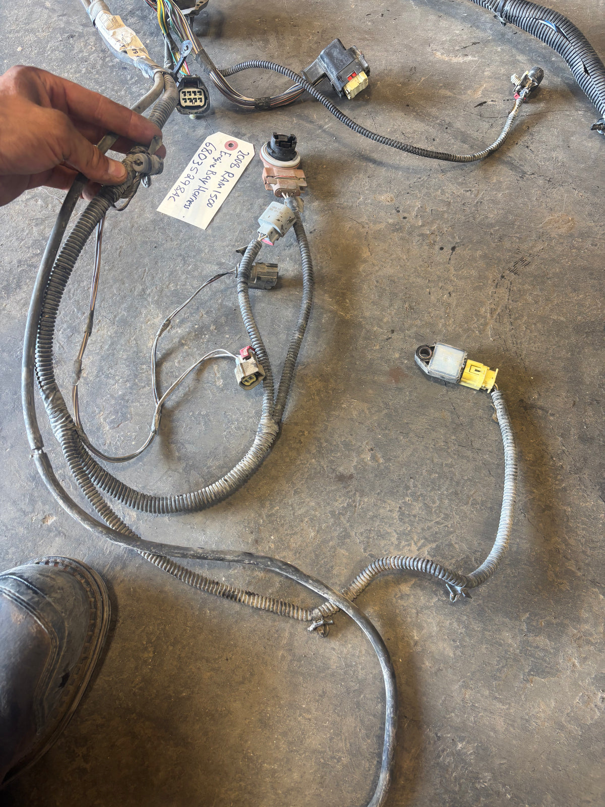 2008 DODGE RAM 1500 2500 GAS ENGINE BAY WIRING HARNESS 68035298ac