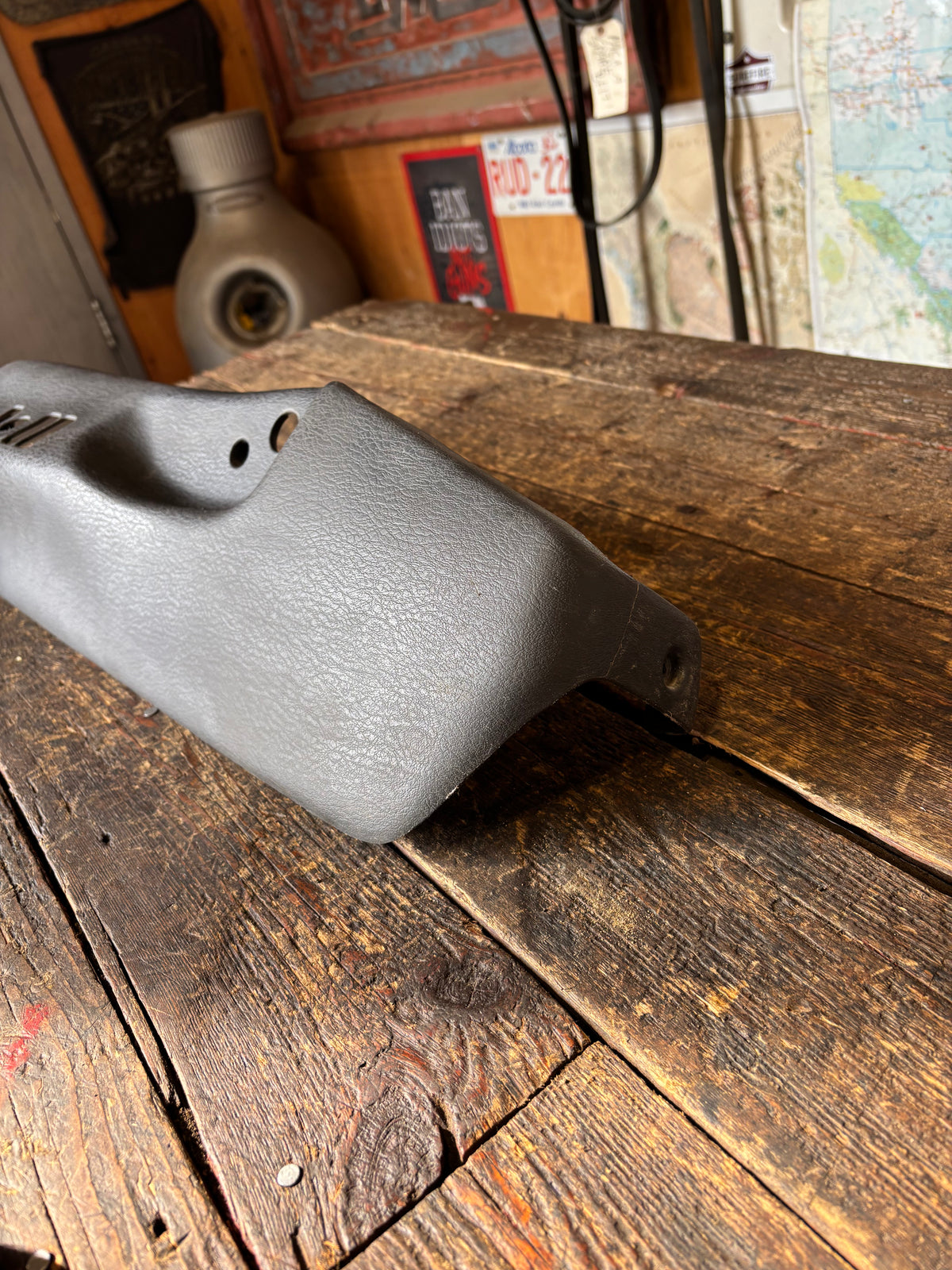 1998-2002 DODGE RAM 2500 3500 DRIVER SEAT SIDE PLASTIC PANEL DARK GREY 807407AD