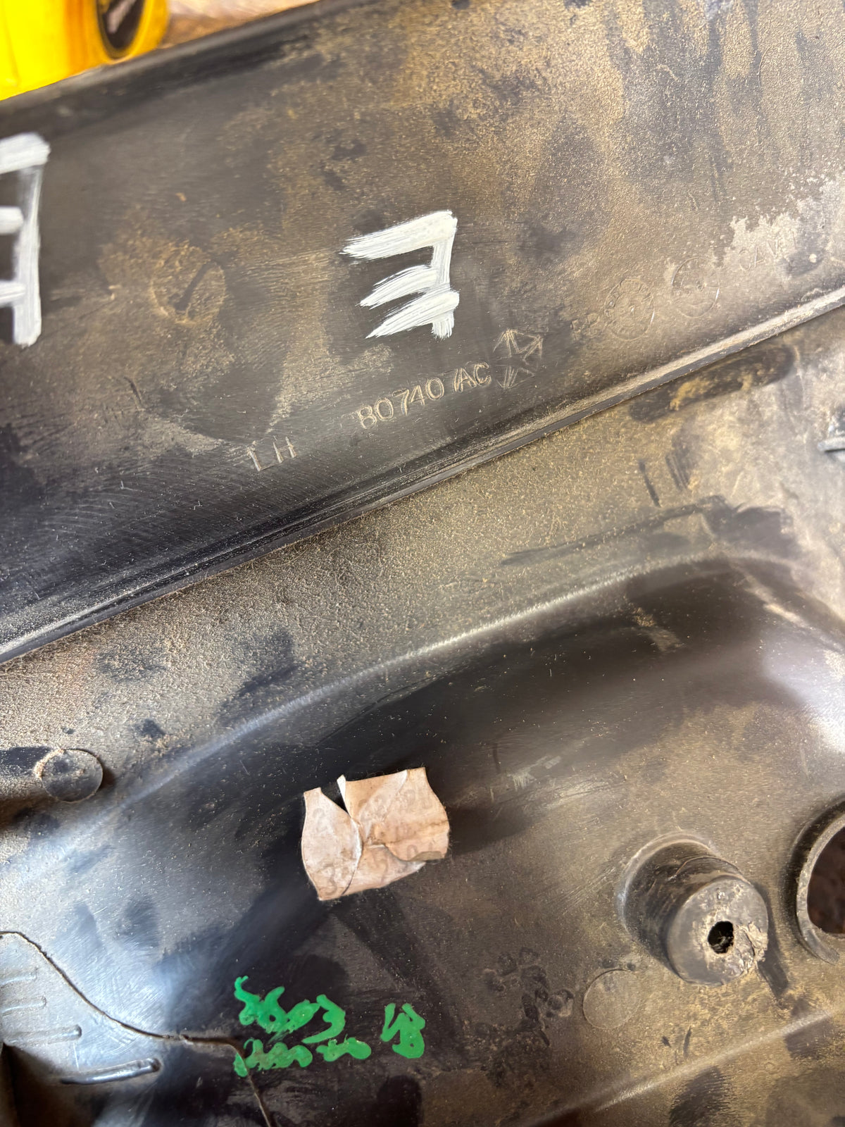 1998-2002 DODGE RAM 2500 3500 DRIVER SEAT SIDE PLASTIC PANEL DARK GREY 807407AD