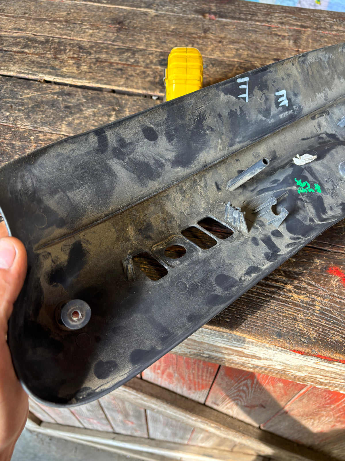 1998-2002 DODGE RAM 2500 3500 DRIVER SEAT SIDE PLASTIC PANEL DARK GREY 807407AD