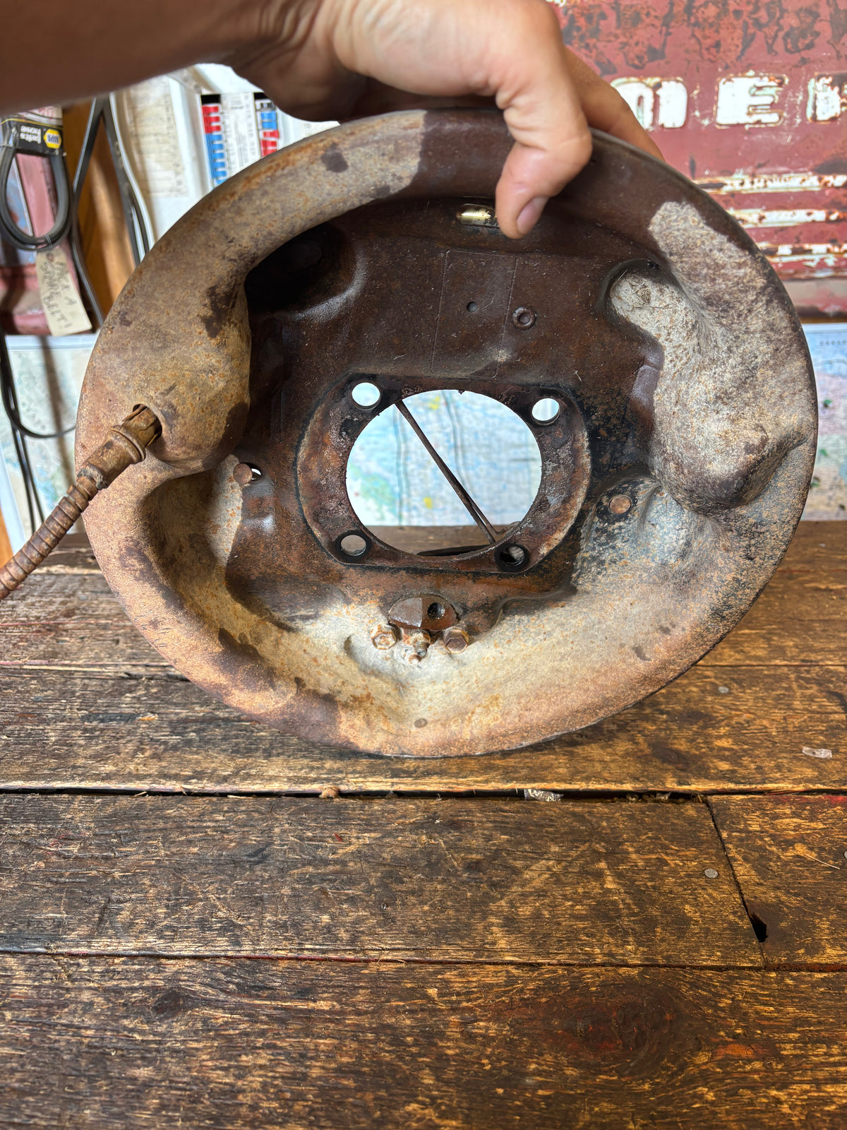 00-01 Dodge Ram Dana 80 Driver Side Backing Plate