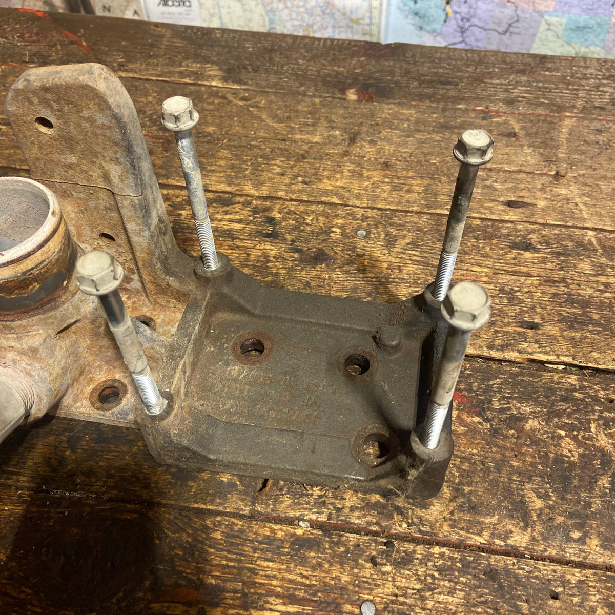 03-07 Dodge Ram Cummins Ac Alternator Bracket Lower Water Outlet