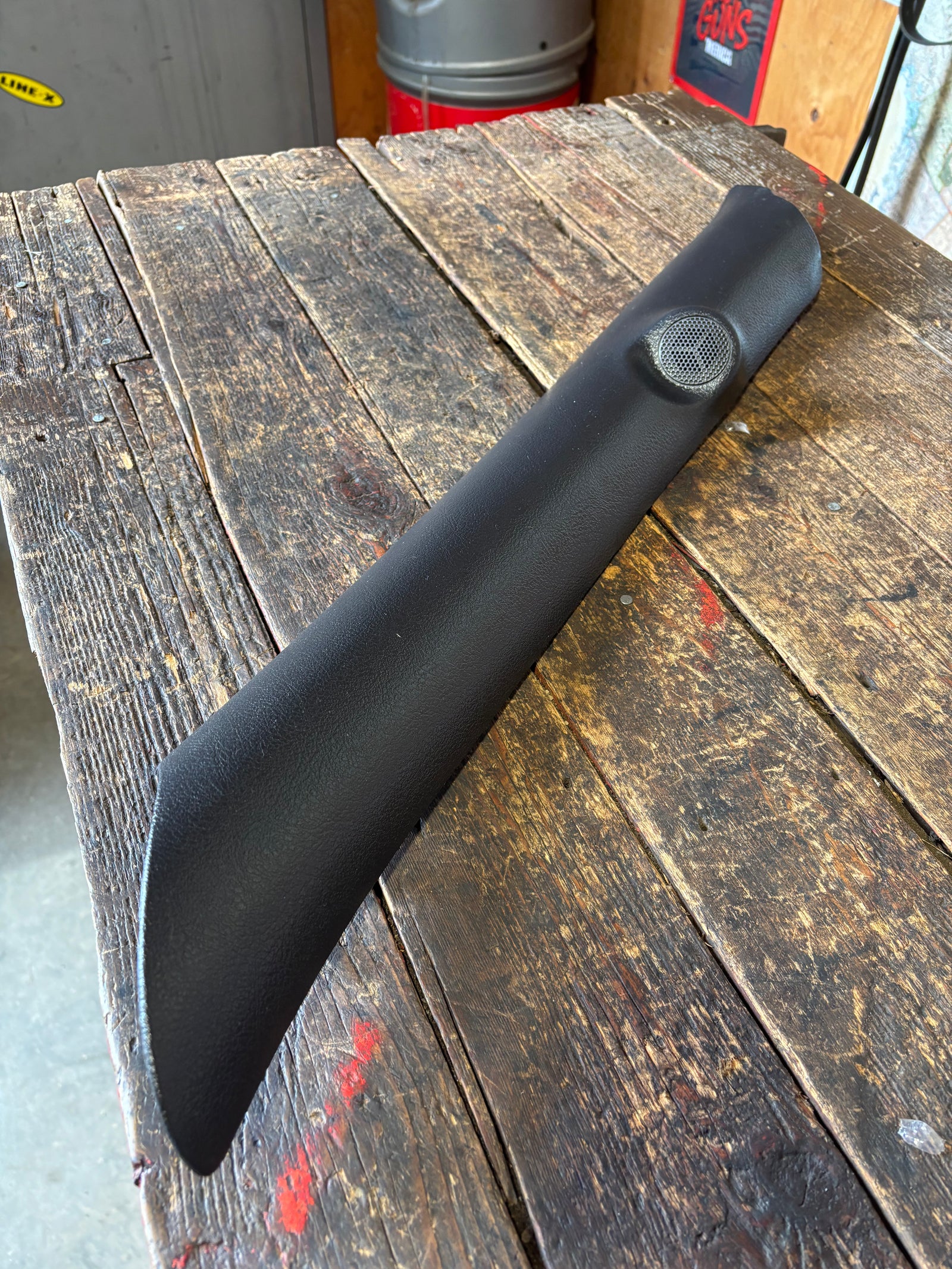 98-'02 Ram Truck Driver Side A Pillar with Speaker Tweeter Dark Grey