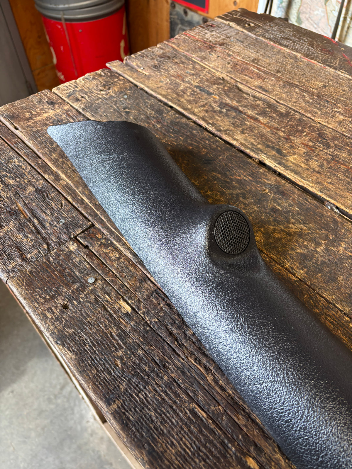 98-'02 Ram Truck Driver Side A Pillar with Speaker Tweeter Dark Grey