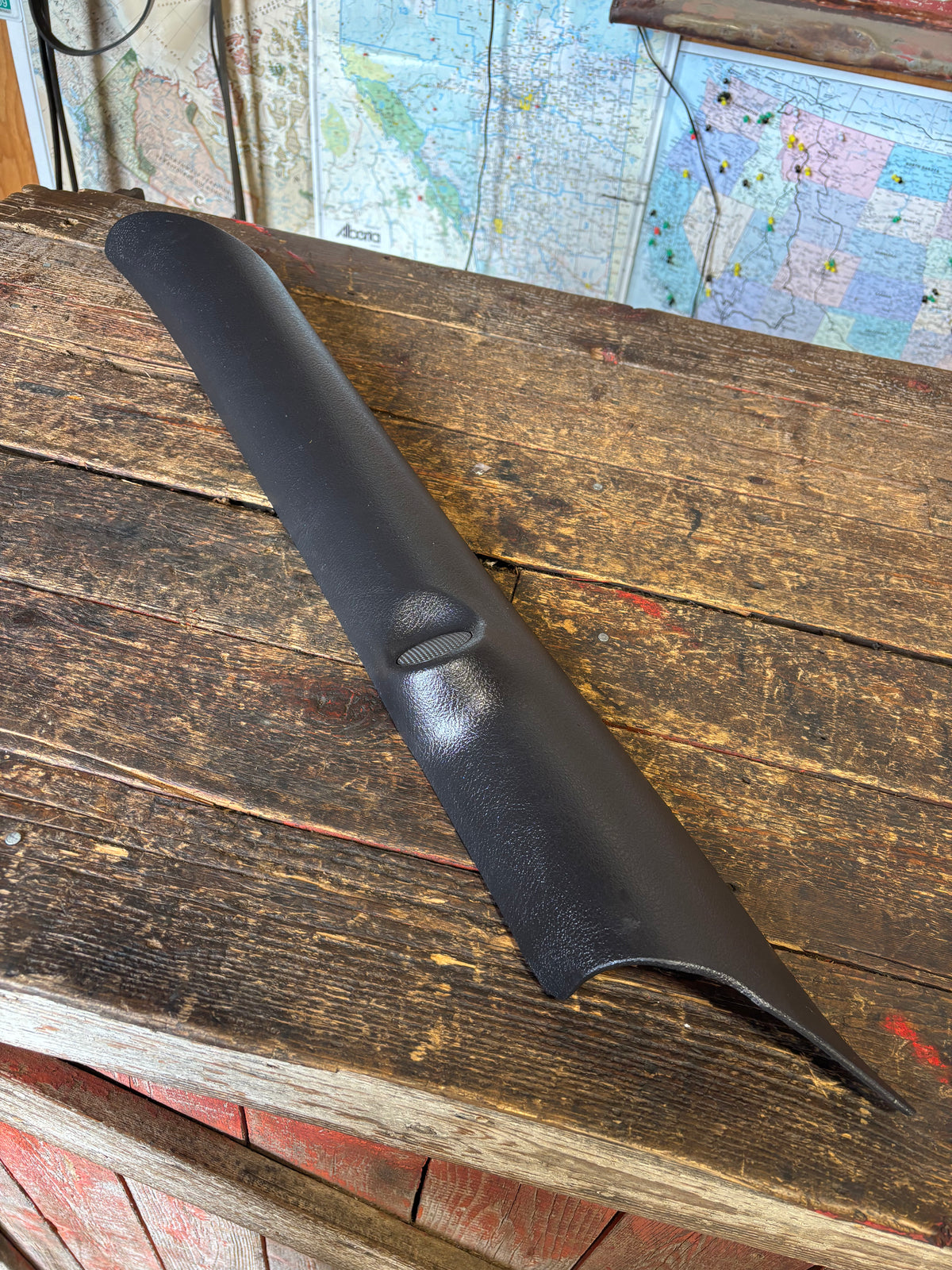 98-'02 Ram Truck Driver Side A Pillar with Speaker Tweeter Dark Grey