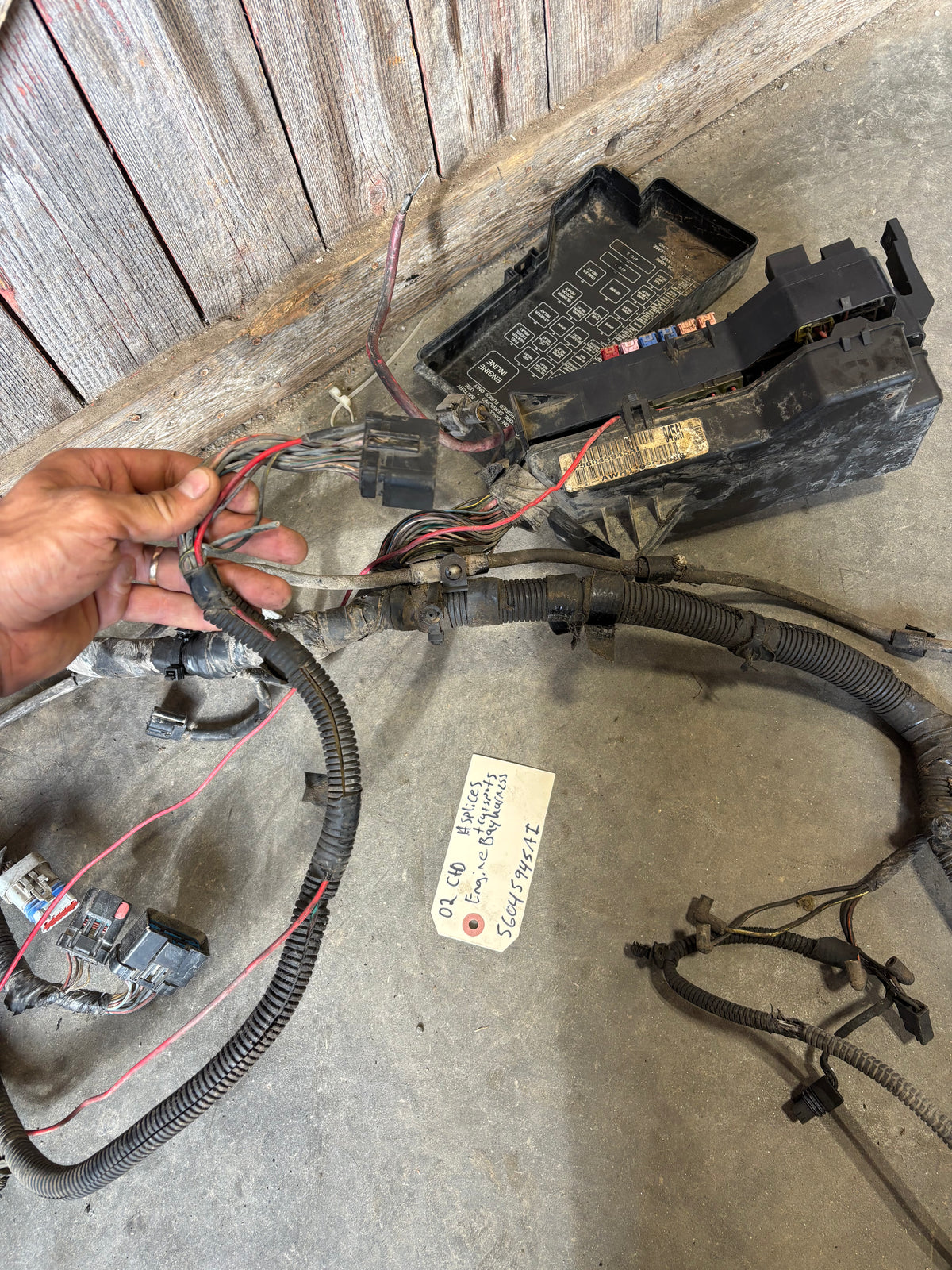 02 Dodge Ram Cummins Engine Bay Wiring Harness Fusebox