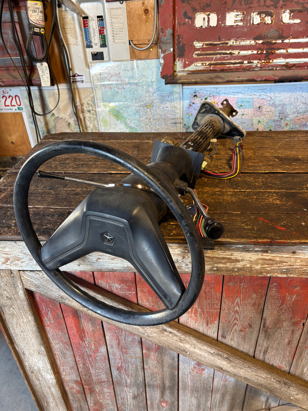 1987 1988 1989 DODGE RAM 250 350 STEERING COLUMN AUTOMATIC W TILT