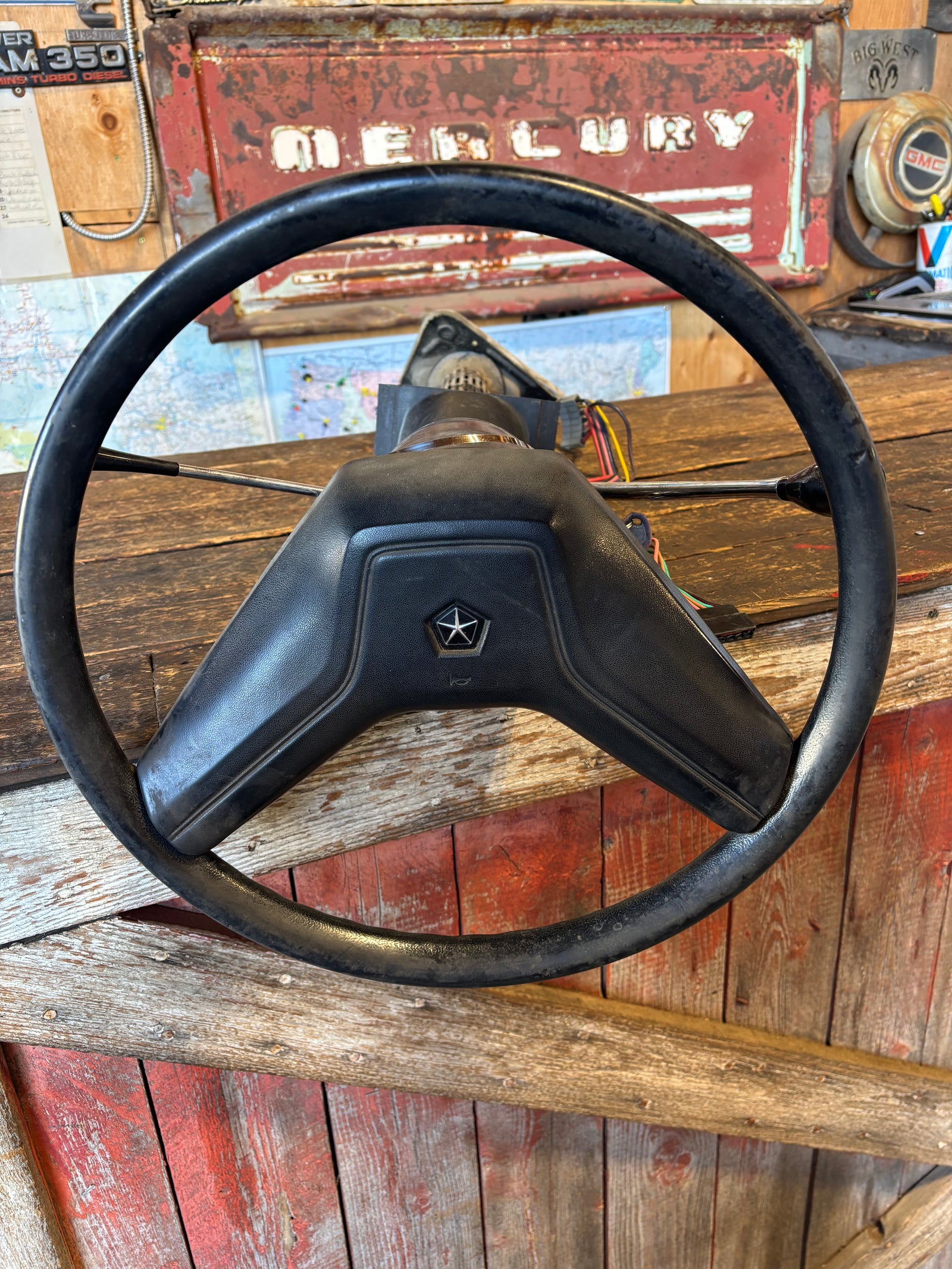 1987 1988 1989 DODGE RAM 250 350 STEERING COLUMN AUTOMATIC W TILT