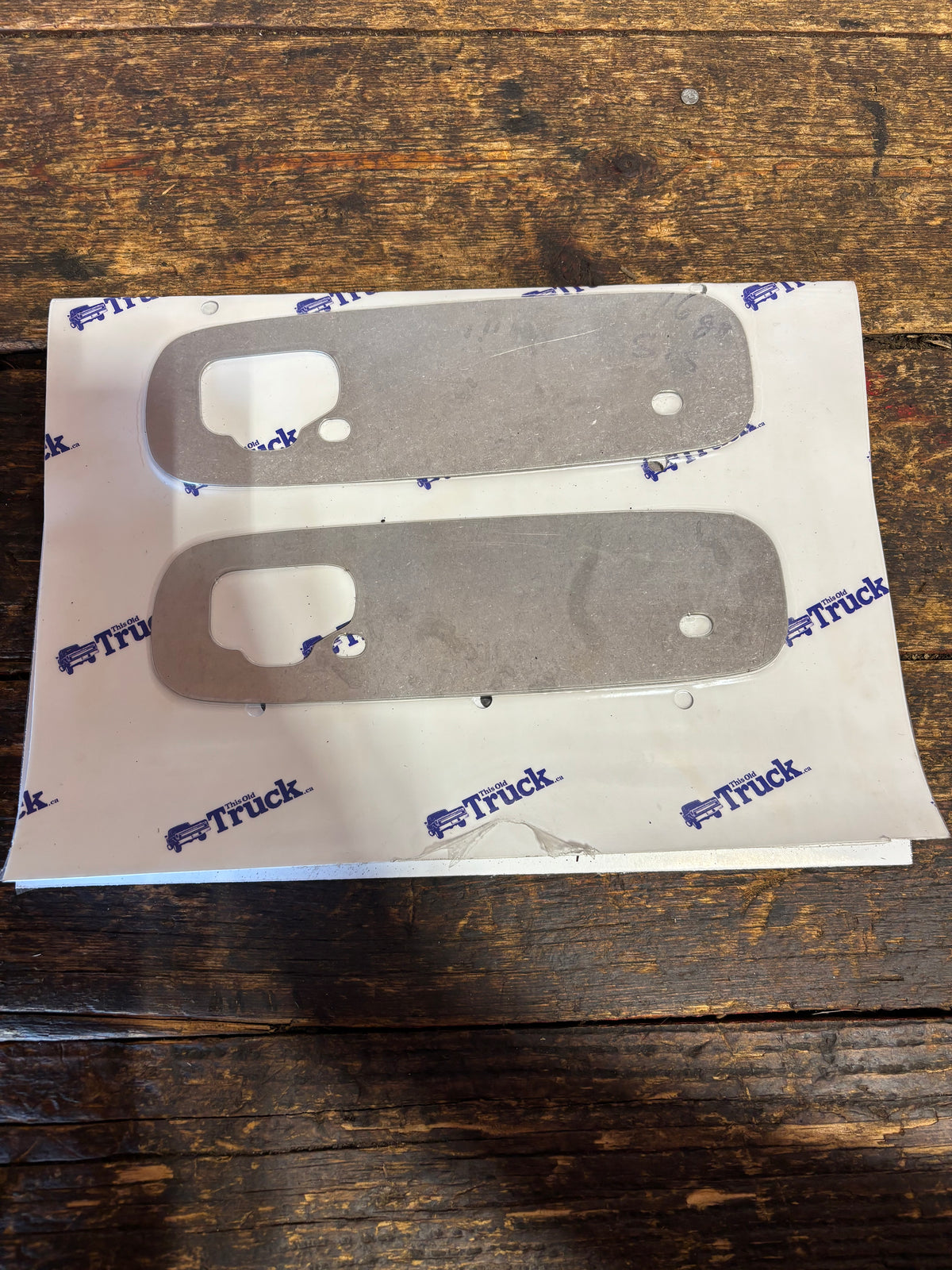 1978 - 1993 DODGE RAM STAINLESS STEEL EXTERIOR DOOR HANDLE REINFORCEMENT PLATES