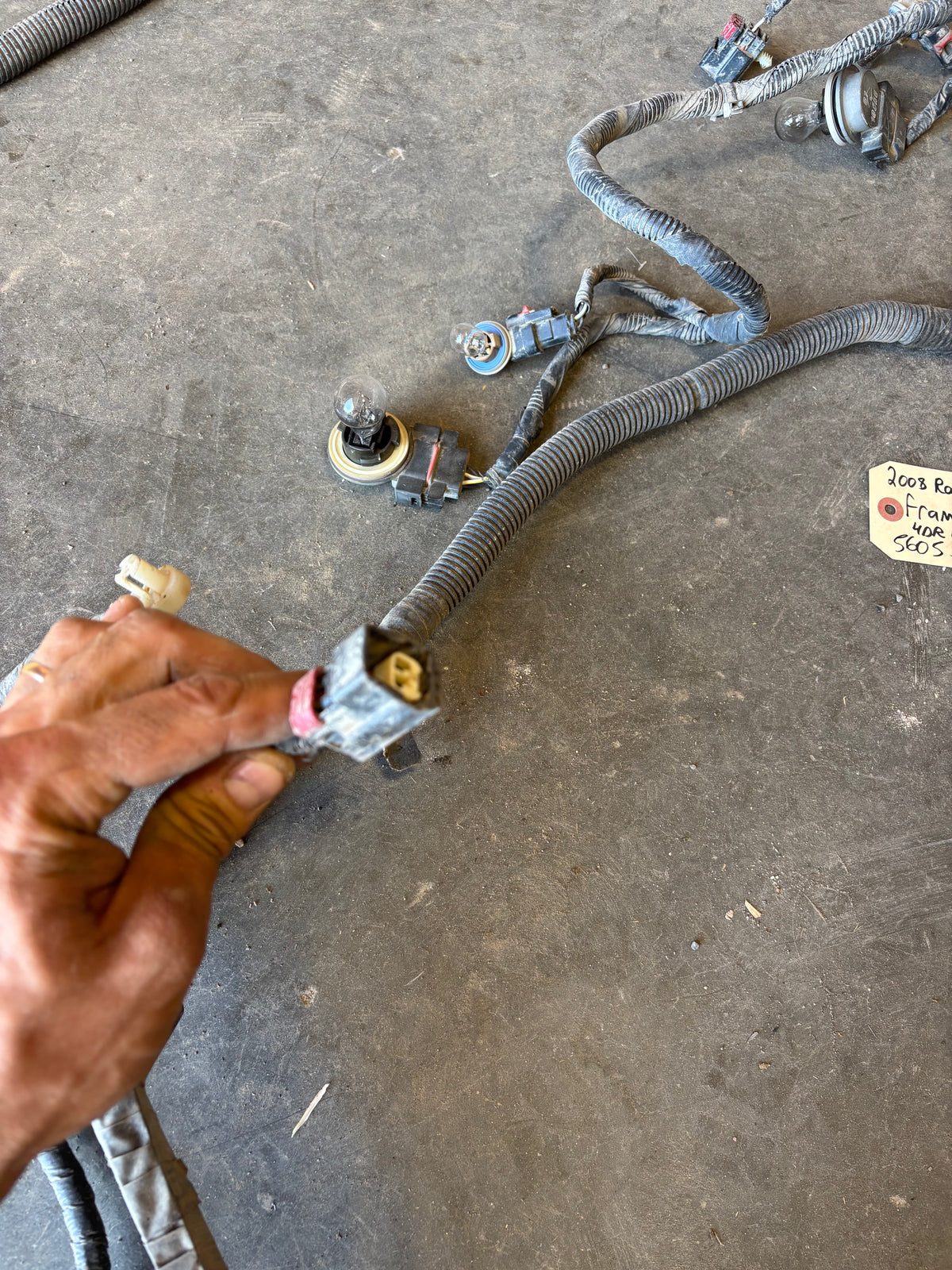 2007 .5 2008 RAM 2500 3500 FRAME CHASSIS WIRING HARNESS 4DOOR LONGBOX 56055265ae