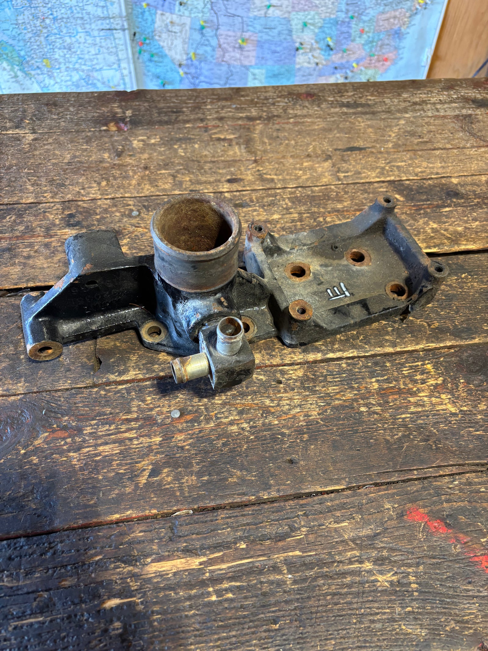 91-02 Dodge Ram Cummins Automatic 12v Or 24v 5.9L Ac Bracket/ Lower Water Neck