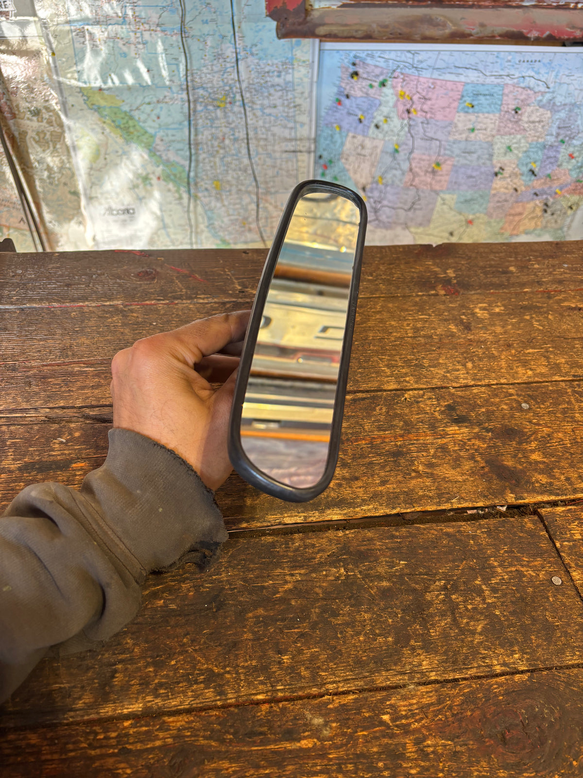 89-93 Dodge Ram Rear View Mirror