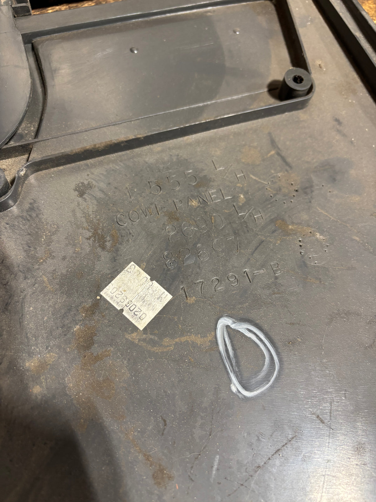 89 - &#39;93 Dodge Ram Driver Left Side Grey Kick Cowl Panel