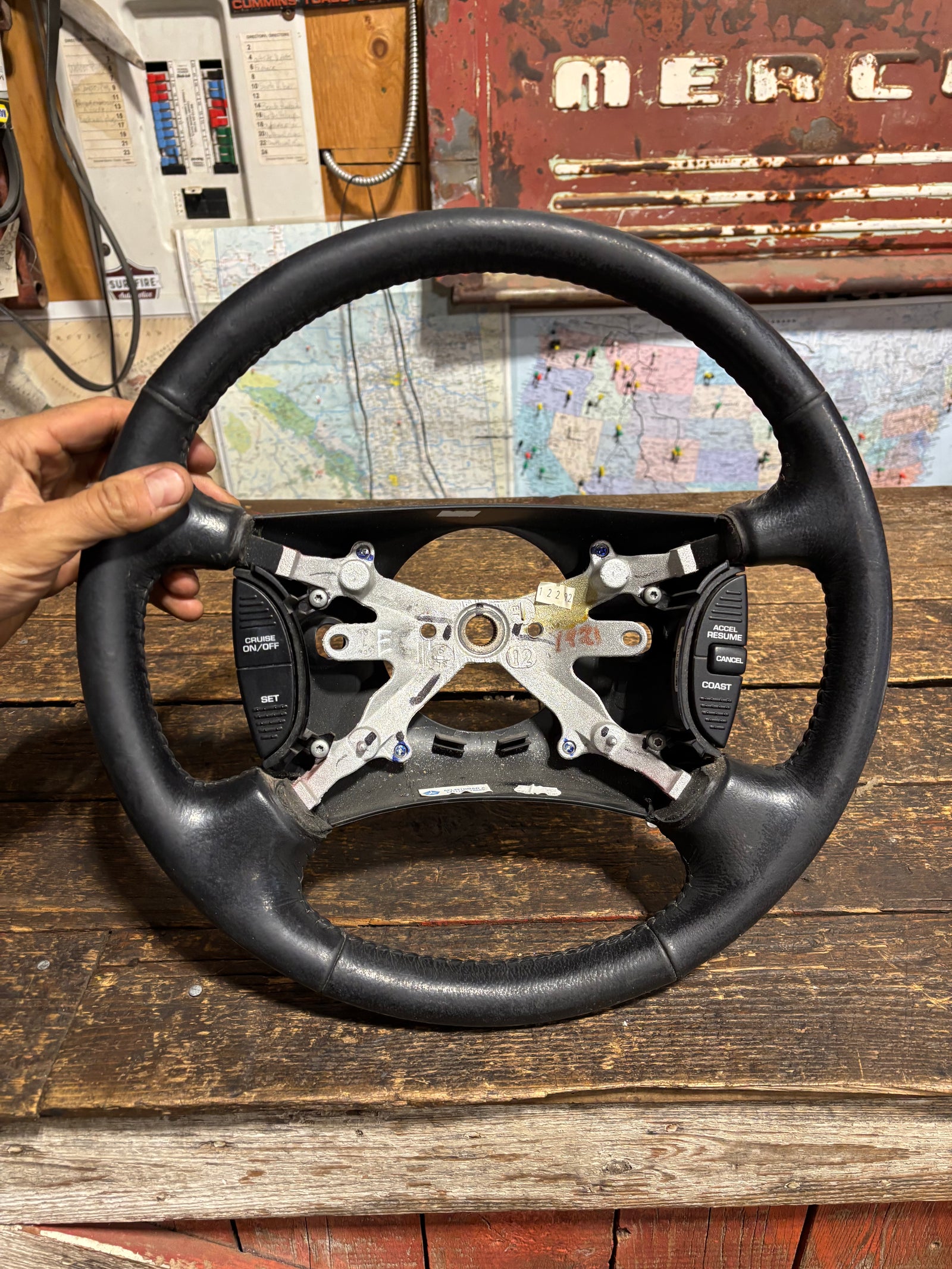 98-02 Dodge Ram Steering Wheel with Volume & Cruise Controls
