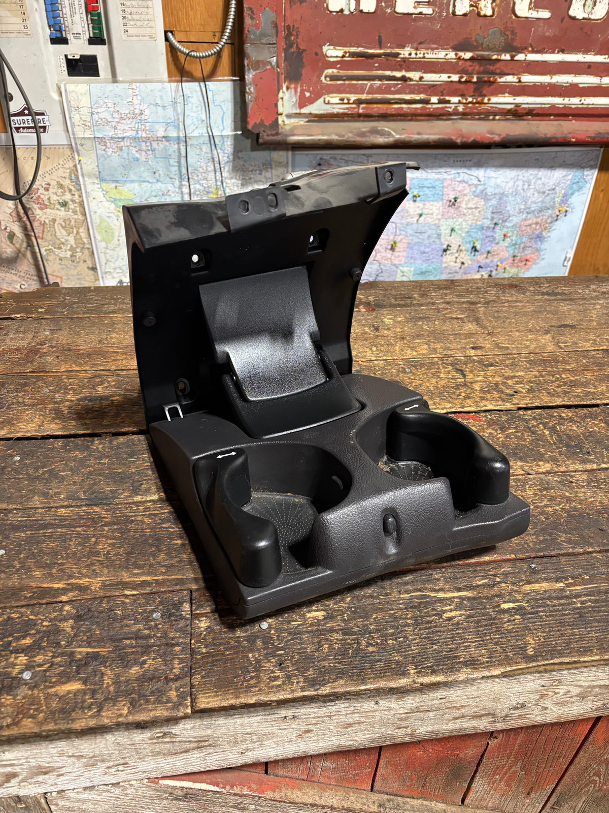 1998-2002 DODGE RAM 1500 2500 3500 AUTOMATIC CUP HOLDER AGATE DARK GREY