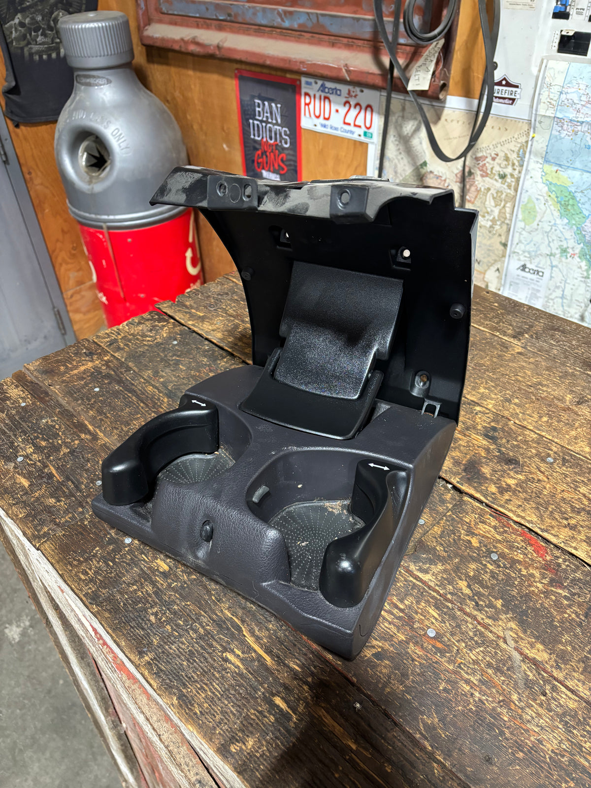 1998-2002 DODGE RAM 1500 2500 3500 AUTOMATIC CUP HOLDER AGATE DARK GREY