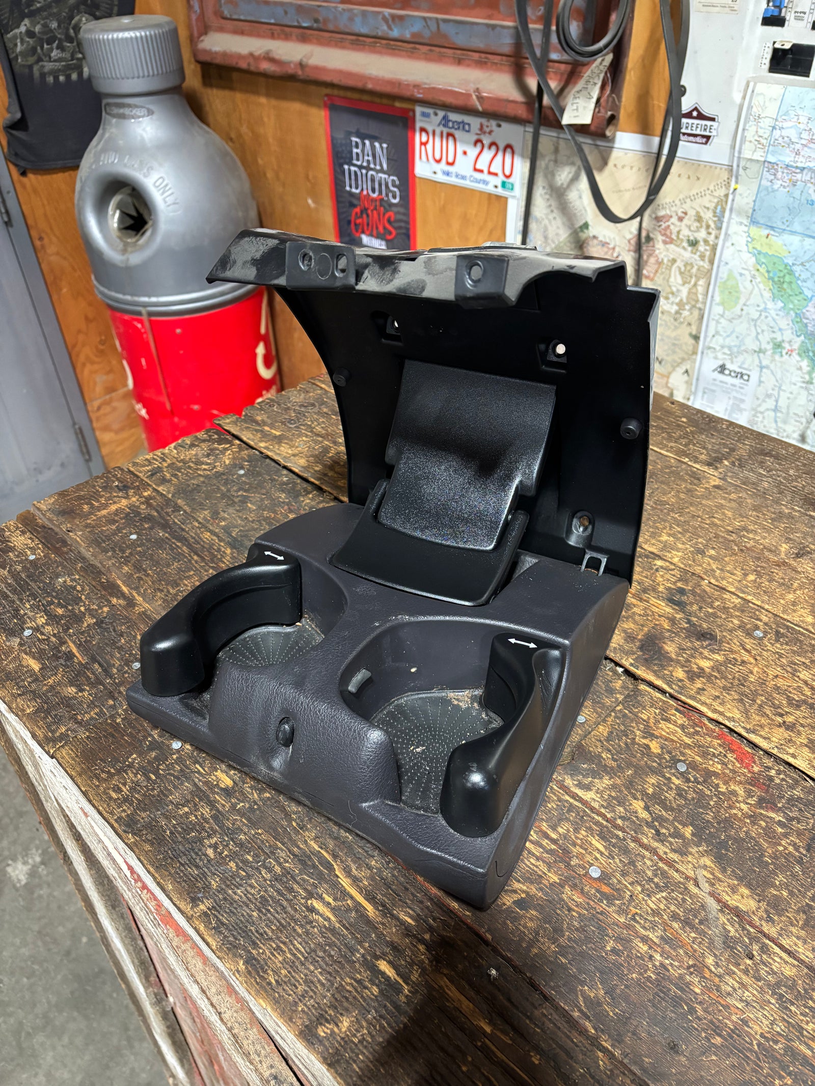 1998-2002 DODGE RAM 1500 2500 3500 AUTOMATIC CUP HOLDER AGATE DARK GREY