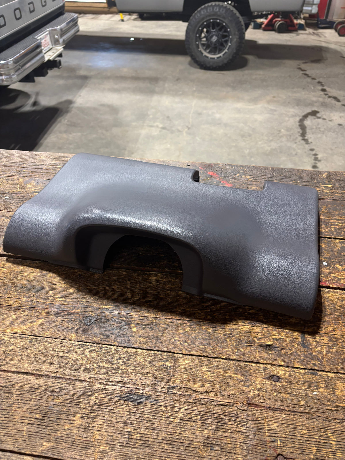 98-'01 Dodge Ram Trucks Lower Dash Steering Column Cover (Light Grey) mint