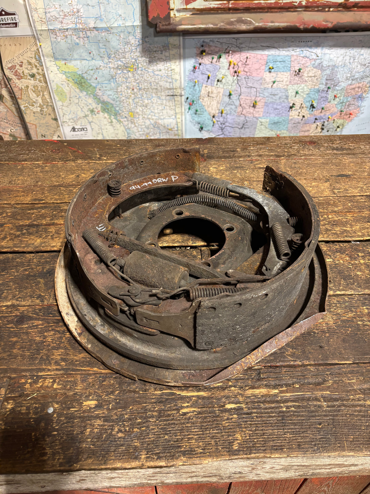 1994 - 1999 DODGE RAM 3500 DANA 80 DUALLY BACKING PLATE PASSENGER SIDE