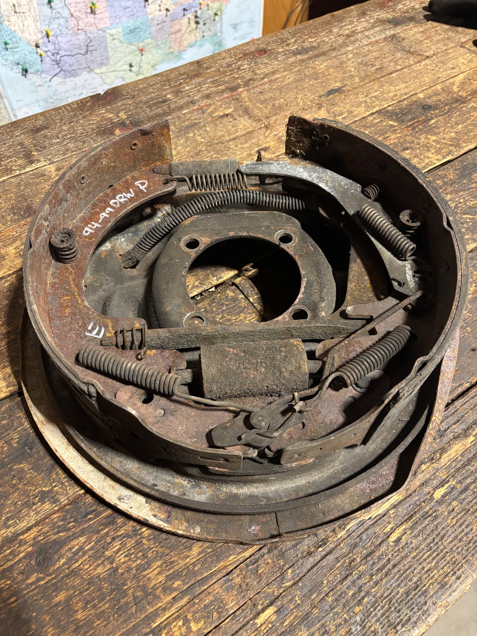 1994 - 1999 DODGE RAM 3500 DANA 80 DUALLY BACKING PLATE PASSENGER SIDE