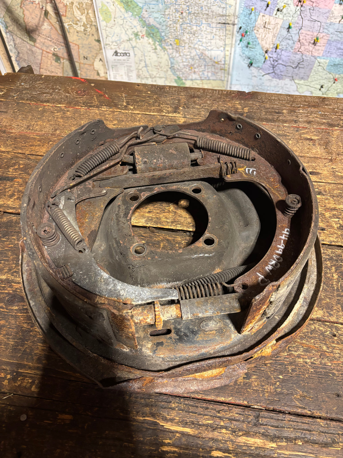 1994 - 1999 DODGE RAM 3500 DANA 80 DUALLY BACKING PLATE PASSENGER SIDE