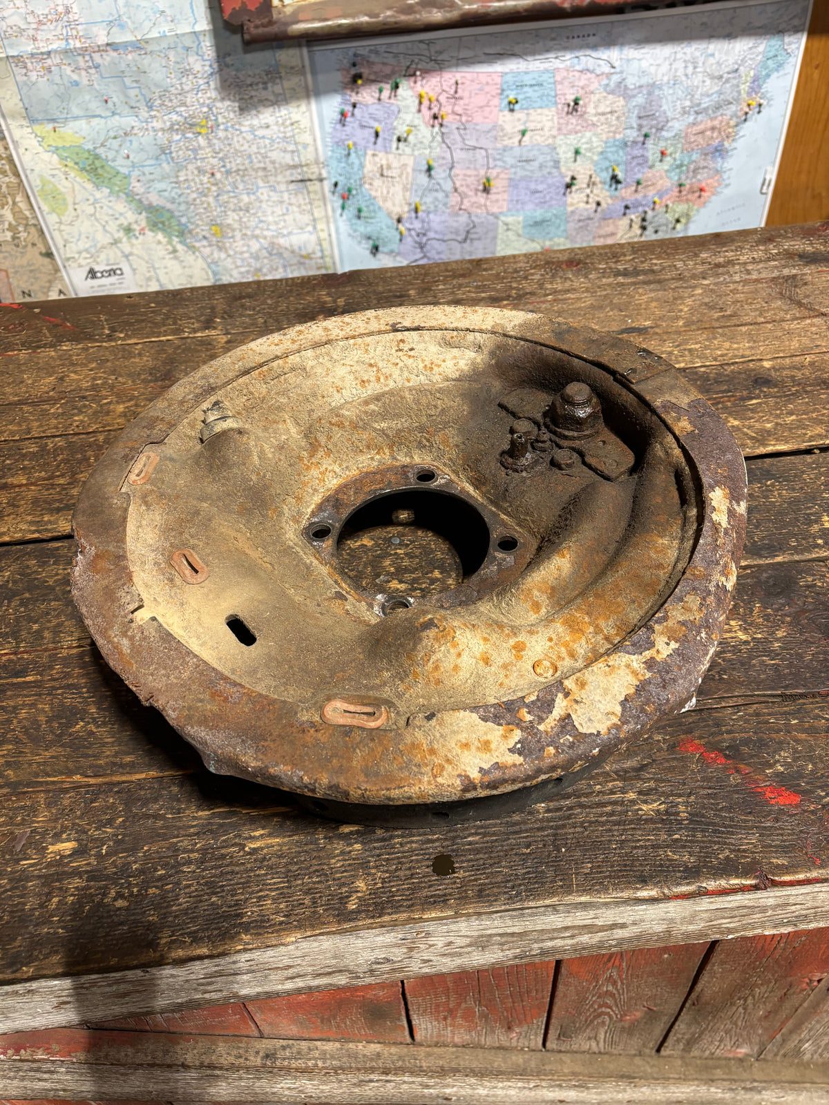 1994 - 1999 DODGE RAM 3500 DANA 80 DUALLY BACKING PLATE PASSENGER SIDE