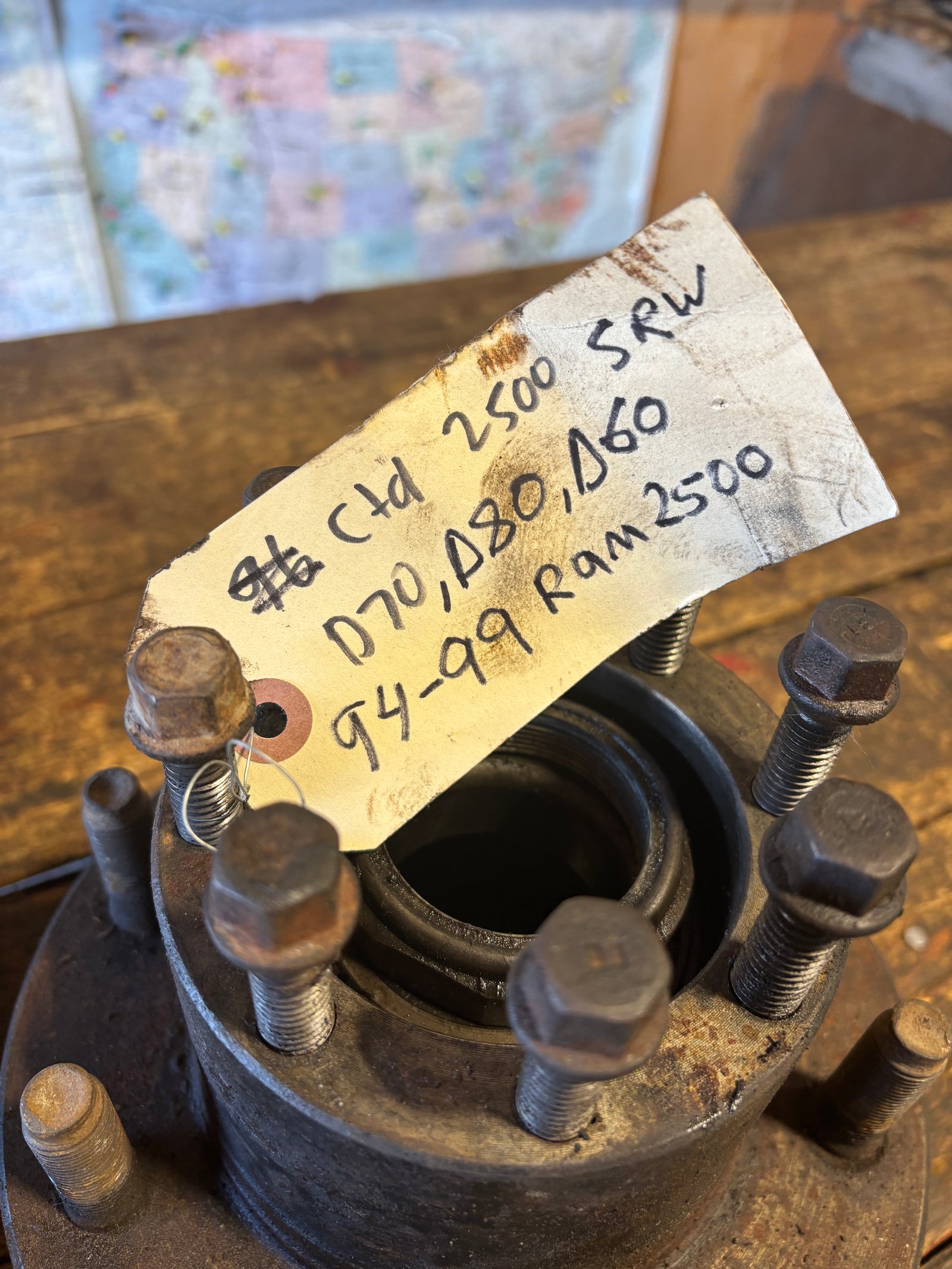 94-99 Dodge Ram Dana 80 Rear Wheel Hub SRW