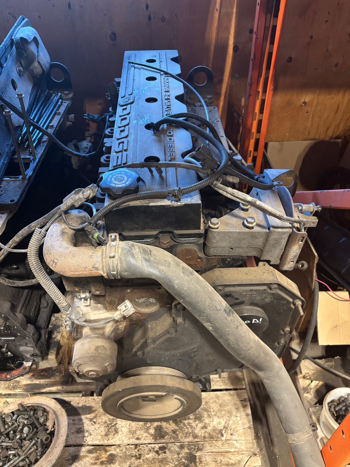 1998.5-2000 (HAS CRANK SENSOR) DODGE RAM 5.9L 24V MOTOR 400,000KMS not a 53 block.