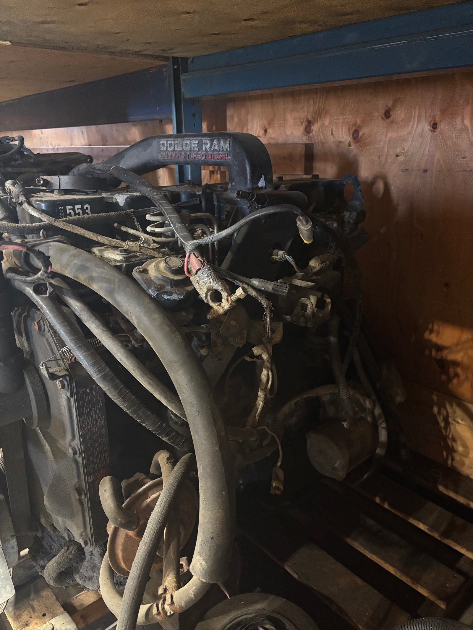 1989-1991 5.9L 12V VE PUMP NON INTERCOOLED MOTOR 370,000KMS