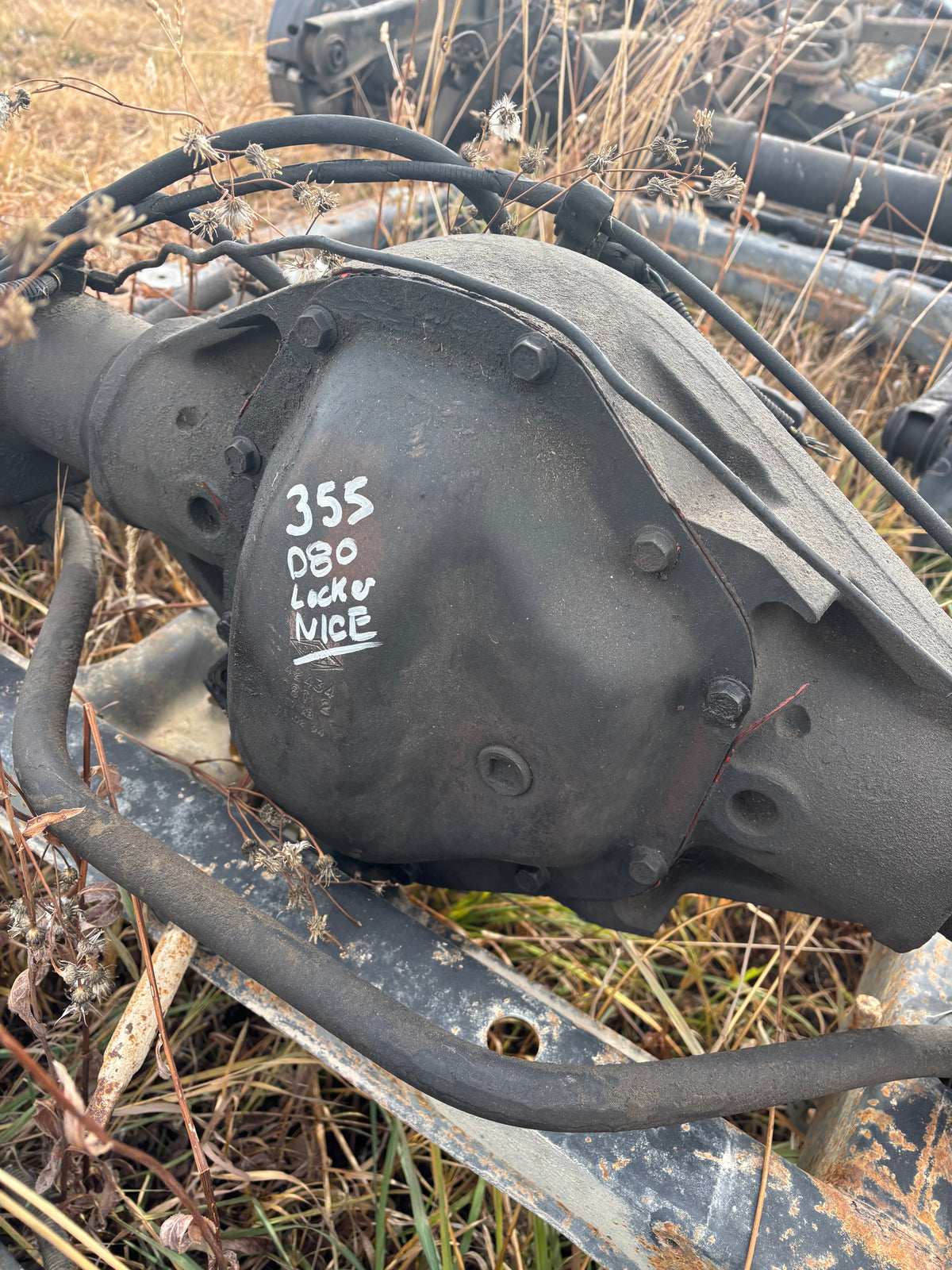 2001.5 2002 RAM 2500 CUMMINS DANA 80 SRW 355 GEARS REAR DIFF DISC BRAKES, LOCKER