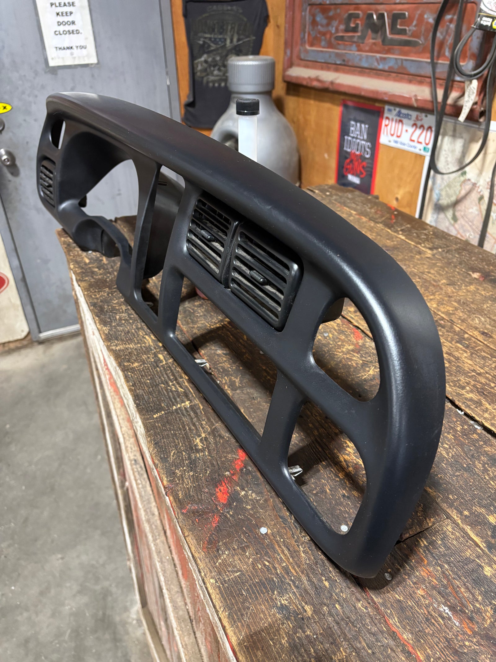 OEM '98 Dodge Ram Dash Bezel Gauge Cluster Radio Surround