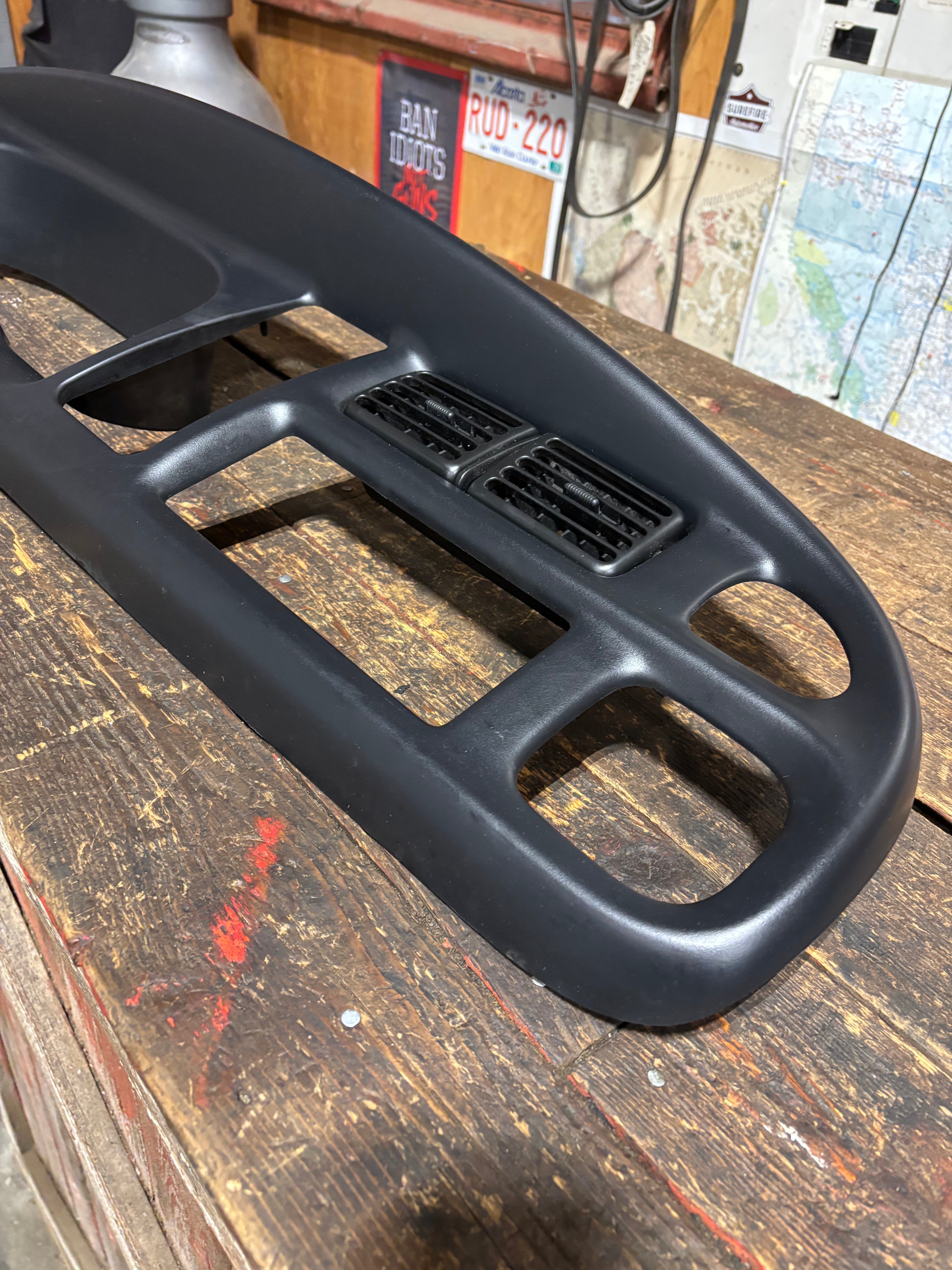 OEM '98 Dodge Ram Dash Bezel Gauge Cluster Radio Surround