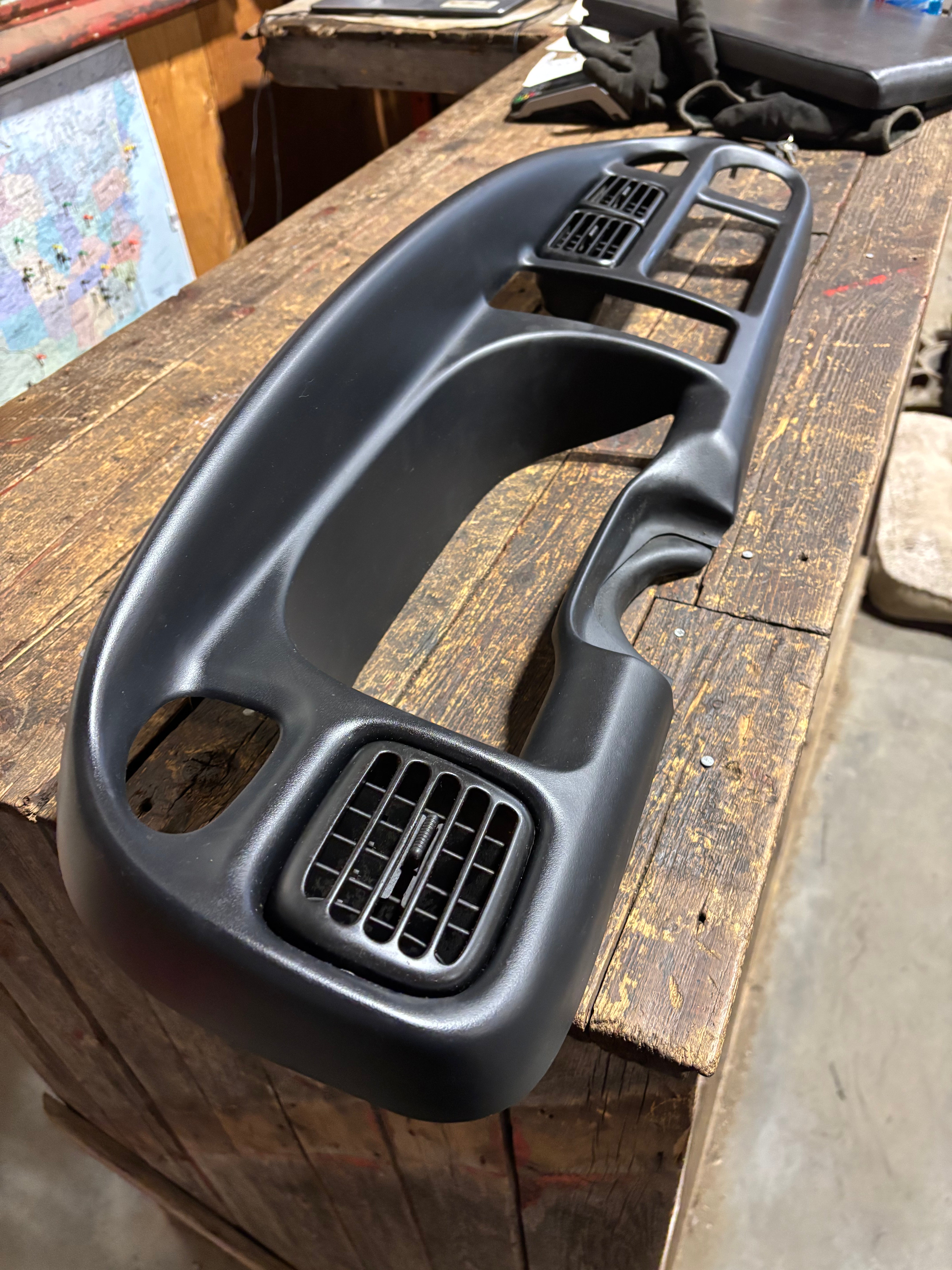 OEM '98 Dodge Ram Dash Bezel Gauge Cluster Radio Surround
