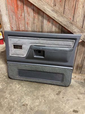 89 - '93 Dodge Ram OEM Nice Set LH RH Grey Power Door Interior Panels