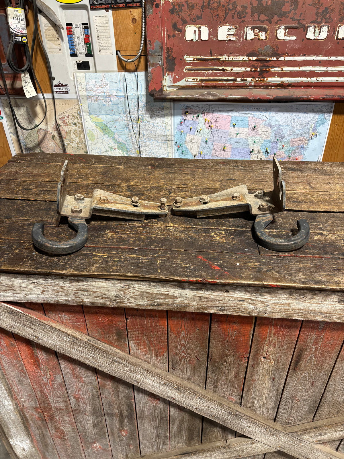 94-&#39;02 Dodge Ram 2nd Gen Cummins OEM Tow Hooks &amp; Brackets