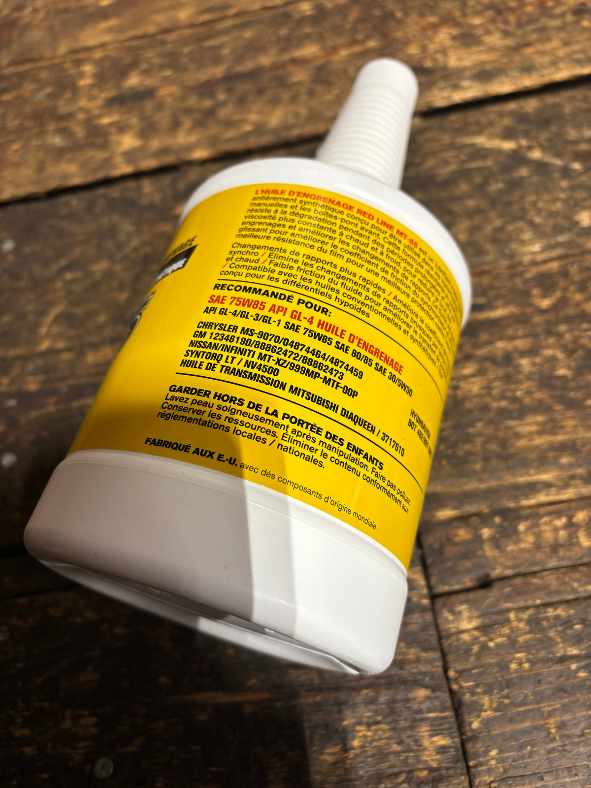 RED LINE MT-85 GL4 NV4500 MANUAL TRANSMISSION FLUID