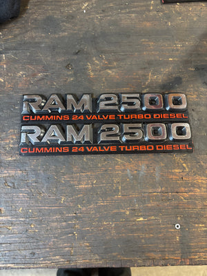 98-02 Dodge Ram 5.9L 24V Cummins Door Emblems Decals