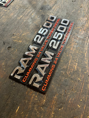 98-02 Dodge Ram 5.9L 24V Cummins Door Emblems Decals