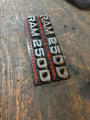 98-02 Dodge Ram 5.9L 24V Cummins Door Emblems Decals