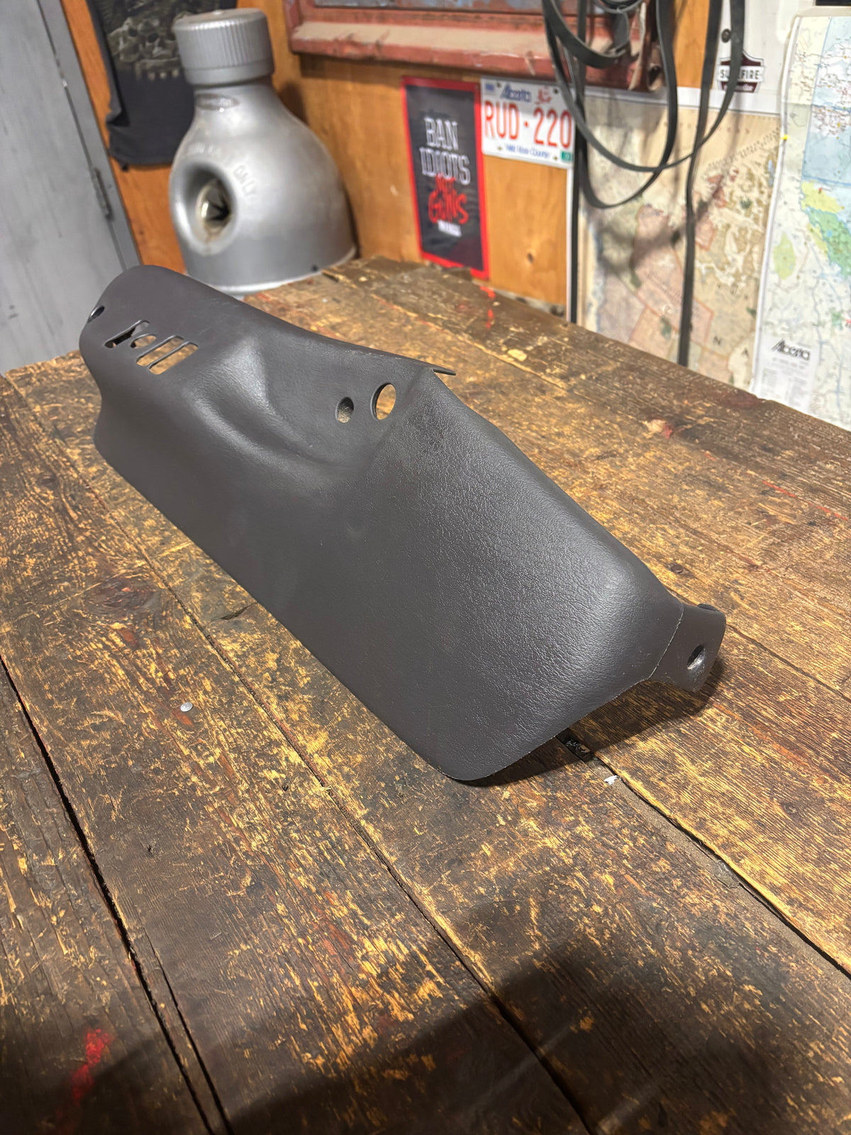 1998-2002 DODGE RAM 2500 3500 DRIVER SEAT SIDE PLASTIC PANEL DARK GREY 807407AD