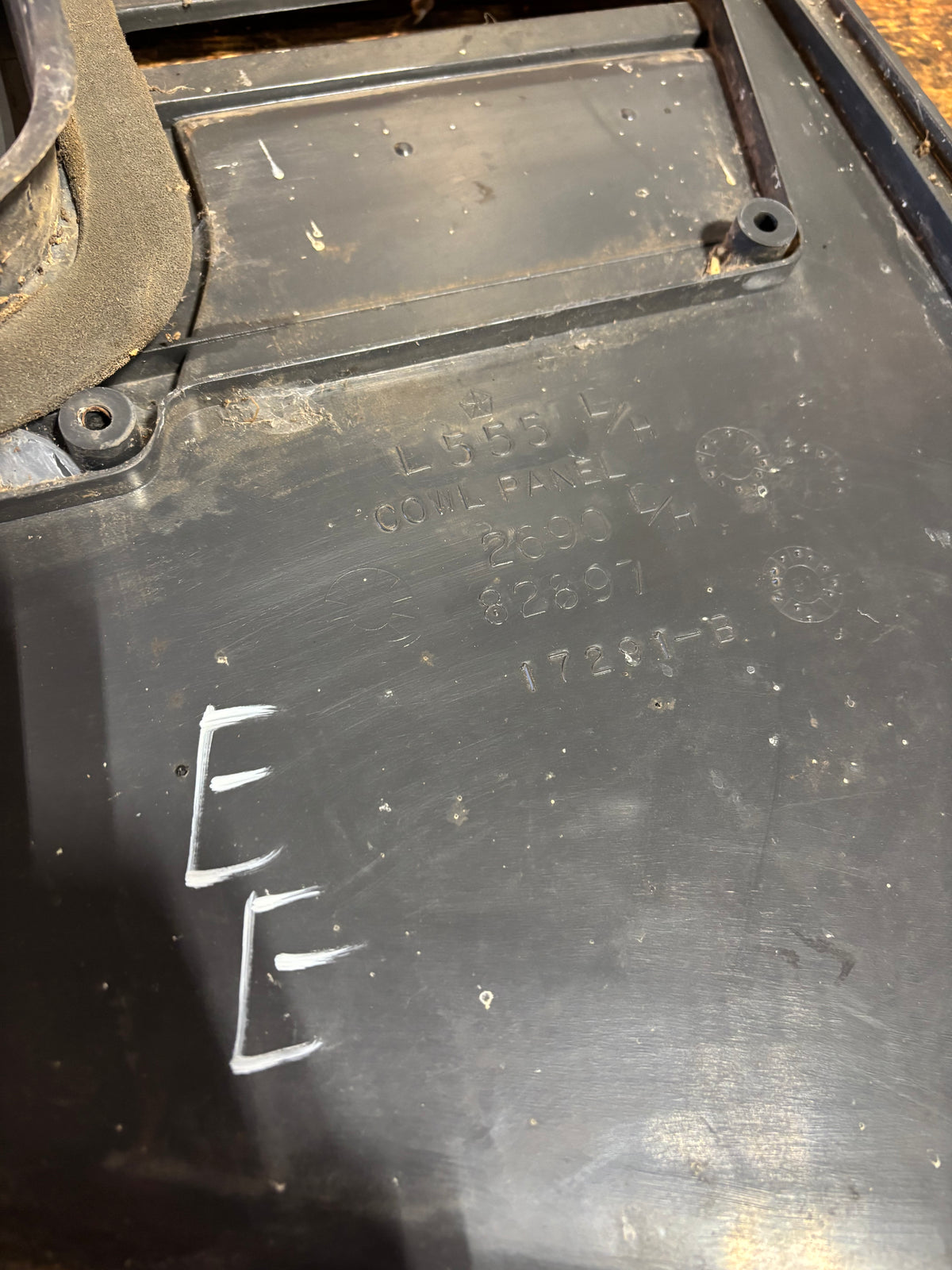 89 - '93 Dodge Ram Driver Left Side Grey Kick Cowl Panel