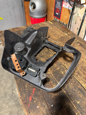 1998-2002 DODGE RAM 2500 3500 SHIFTER SURROUND CONSOLE CUPHOLDER BOOTS DARK GREY