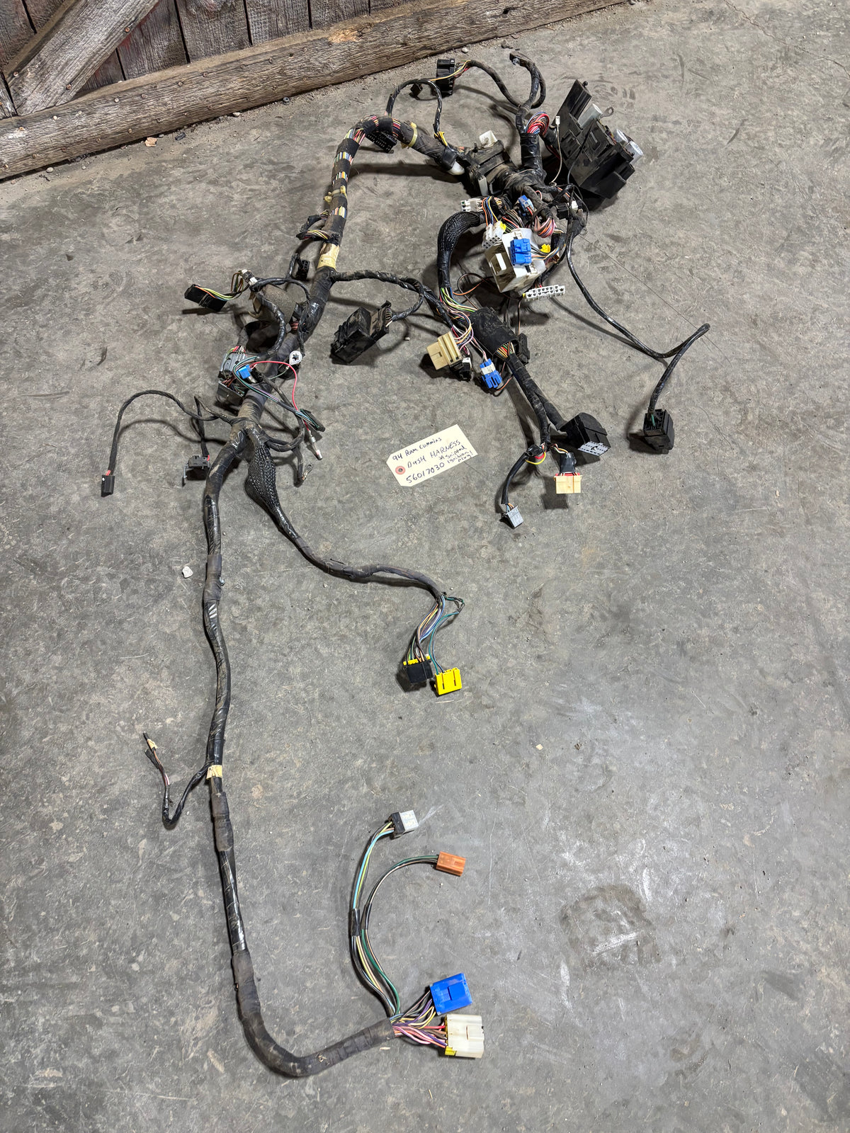 1994 DODGE RAM 2500 3500 CUMMINS DASH WIRING HARNESS AUTO or MANUAL PN 56017030